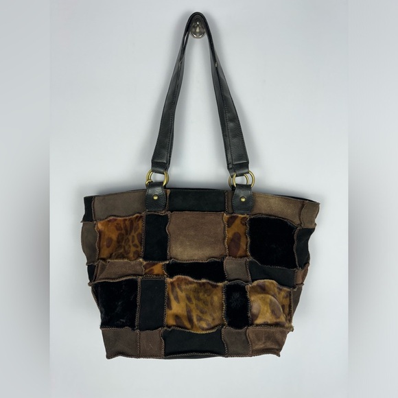 Carpisa Italian Mix Vegan Animal Leather Shoulder Purse - Picture 1 of 6